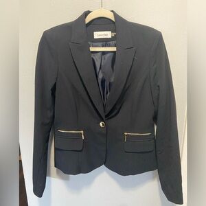 Calvin Klein Navy Blue Blazer